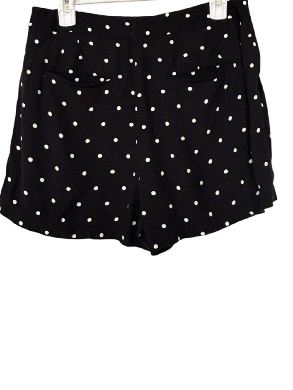 LOFT Black White Polka Dot Flowy Shorts Size 6 High Rise Dressy Casual - Picture 3 of 7